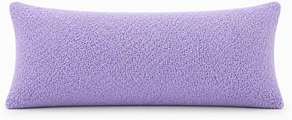 Reafort Sherpa Body Pillow Cover 21" x 54", Plush Fleece Long Body Pillowcase with Zipper Closure, Ultra Soft Fluffy Cozy Decorative…