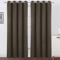 Lemomo Blackout Curtains 66 x 95 inch/Chocolate Brown Curtains Set of 2 Panels/Thermal Insulated Room Darkening Bedroom Curtains 95 inch si…
