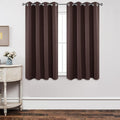 Joydeco Blackout Curtains 63 inch Length 2 Panels Set, Thermal Insulated Long Curtains & Drapes 2 Burg, Room Darkening Grommet Drapes for B…