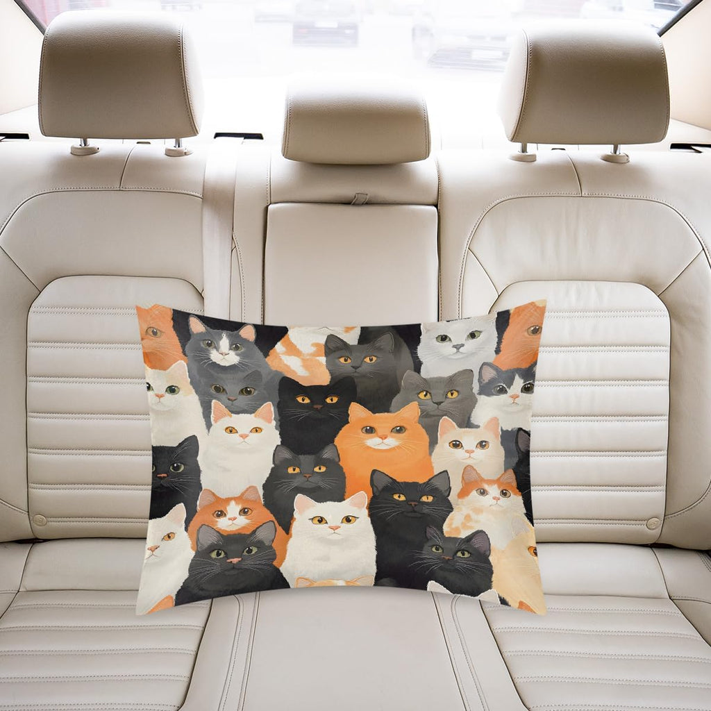 Colorful Animal Cat Satin Pillowcase for Hair and Skin Soft Silk Pillow Cases with Envelope Closure Cooling Pillow Case Slip 15.99 Pillow…