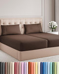 Split King Size 5 Piece Sheet Set - Comfy Breathable & Cooling Sheets - Hotel Luxury Bed Sheets for Women & Men - Deep Pockets, Easy-Fit…