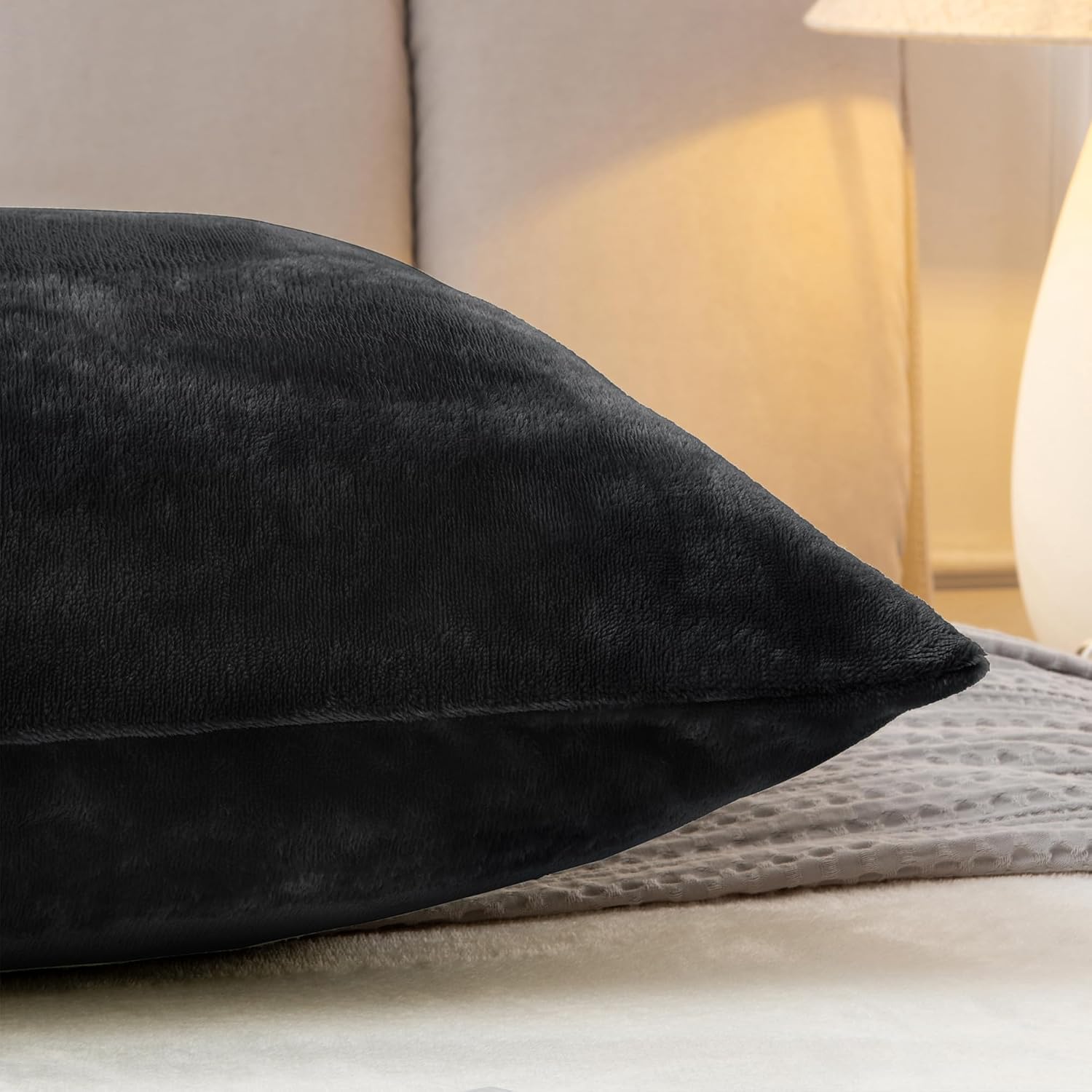 Bedelite Body Pillow Cover with Zipper Closure, Super Soft and Cozy Fuzzy Fleece Pillowcase 20 x 54 Inches, Luxury Fluffy Plush Long Body P…