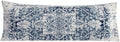 Retro Boho Blue Tribal 20x54 Body Pillow Cover, Boho Home Room Decor, Vintage Blue Ethnic Moroccan Decorative Long Body Pillow Cases for…
