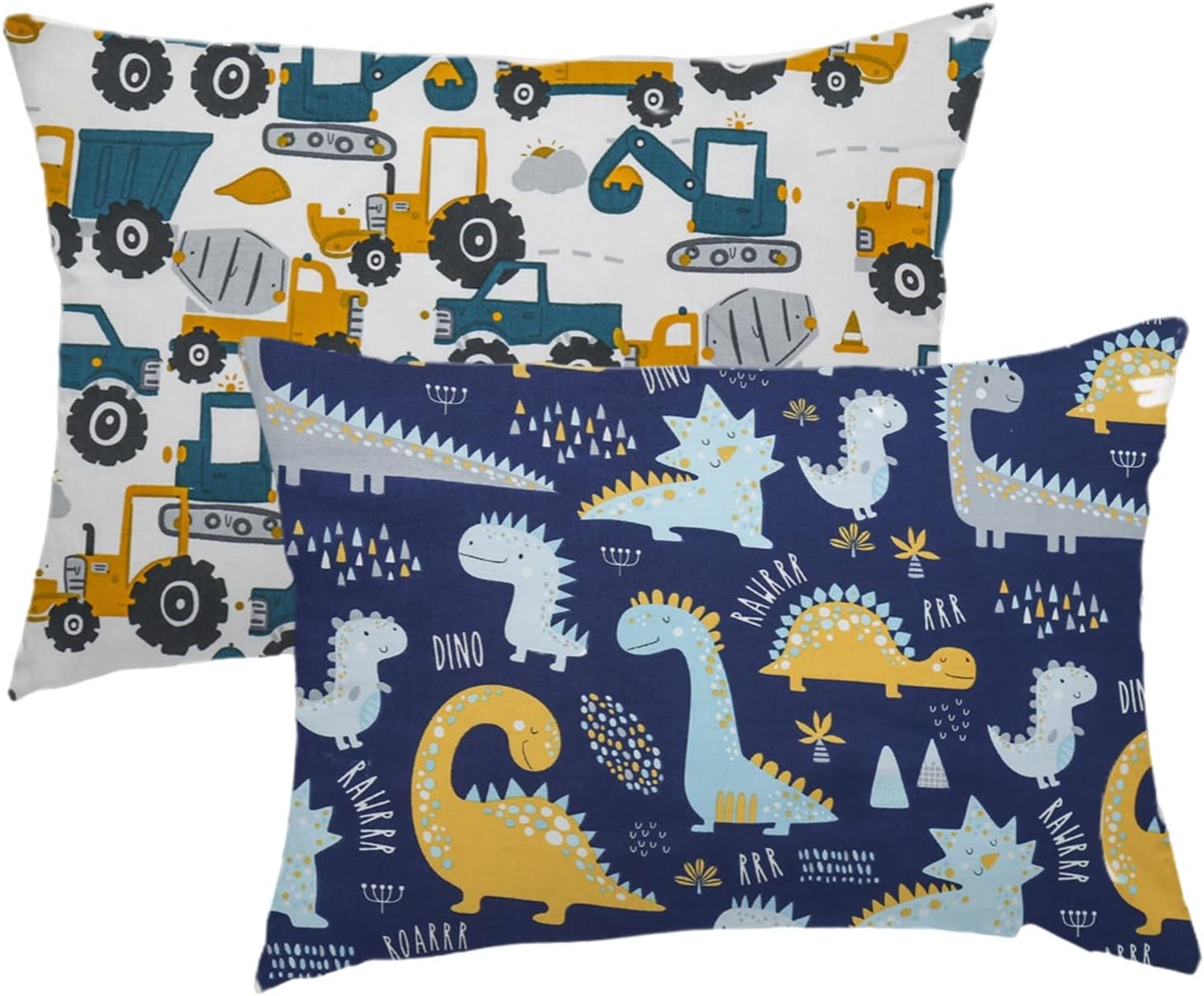 Kid Toddler Pillowcase,2 Packs 100% Cotton Pillow Cover for Kids Bedding,14x20 Pillowslip Case Fits Pillows Sized 13x18 or 14x19, Envelope…