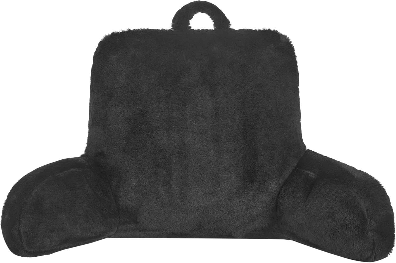 Urban Lifestyle Rabbit Faux Fur Backrest Pillow, Black
