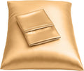 Blissford Satin Pillowcase with Zipper, for Hair and fabric comfort, Feels Soft and Cool Like a Silk Pillowcase, Gold Satin Pillow Cases…