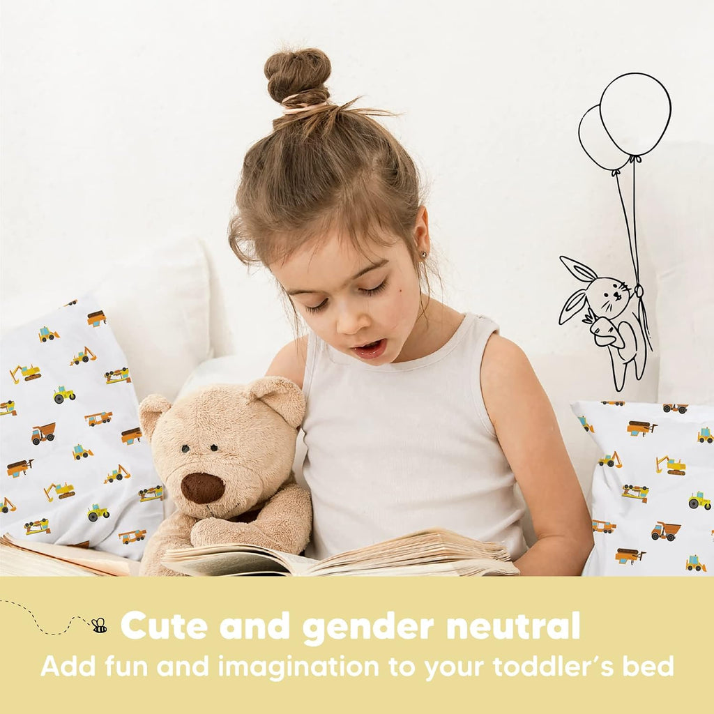 Toddler Pillow with Pillowcase - 13x18 My Little Dreamy Kids Travel Bed Pillows for Sleeping, Organic Cotton Small Pillowcase, Soft &…