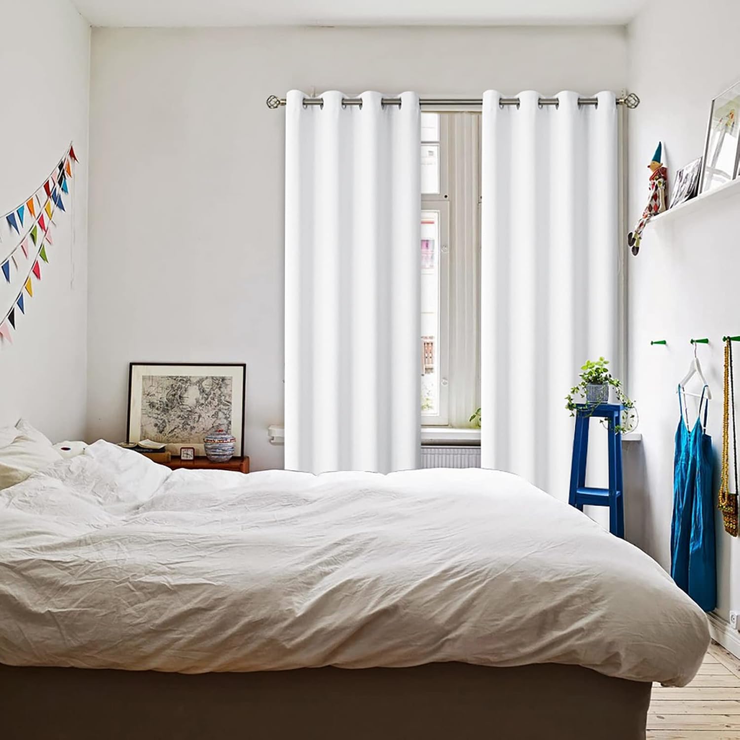 BGment Room Darkening Curtains for Bedroom - Grommet Thermal Insulated Window Treatments Light Blocking Curtains for Living Room, Set of 2…