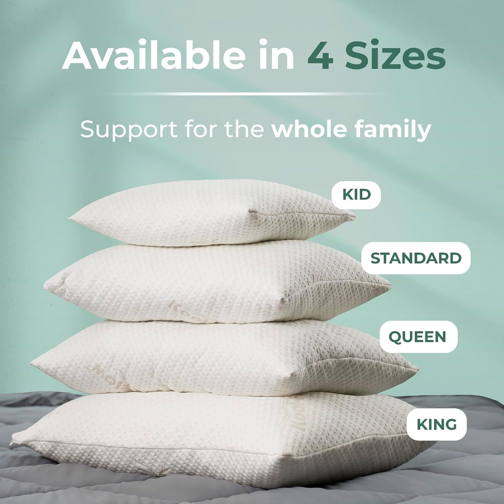 Snuggle-Pedic Standard Shredded Memory Foam Pillow for Sleeping - Cooling and Neck, Back, and Shoulder Support - Ideal for Side Sleepers…