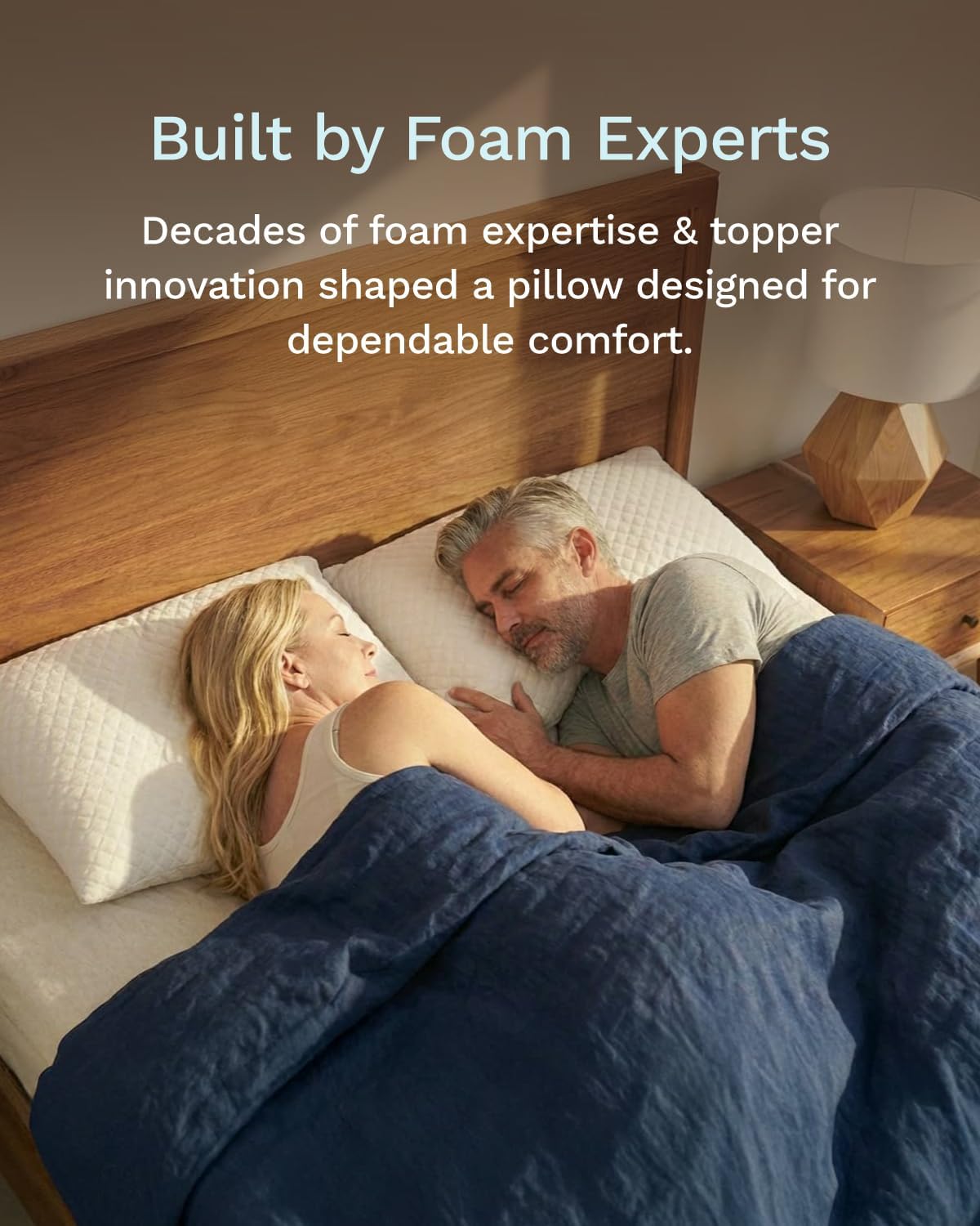 ViscoSoft King-Size Memory Foam Pillow - 1-Pack - with Washable Cover and Cooling Fabric White