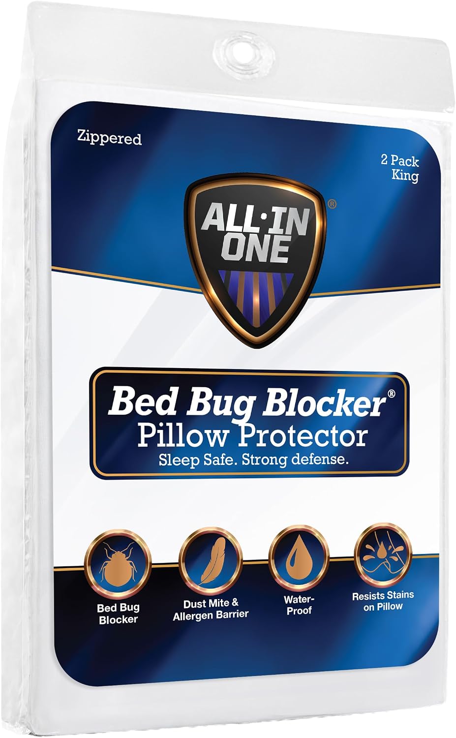 Bed Bug Blocker FRE14602WHIT09 Pillow Protectors, King, White