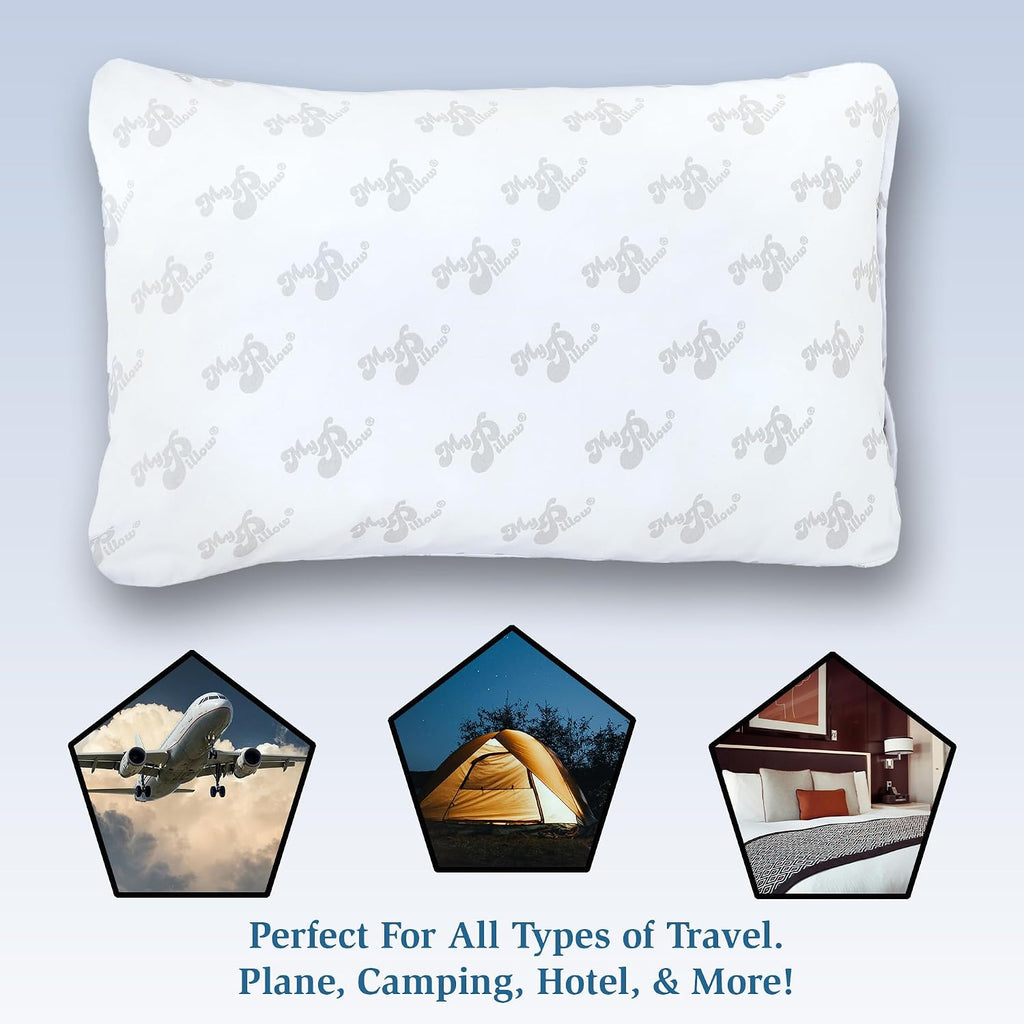 MyPillow Go Anywhere, Multi Use, Travel Pillow 12" x 18"