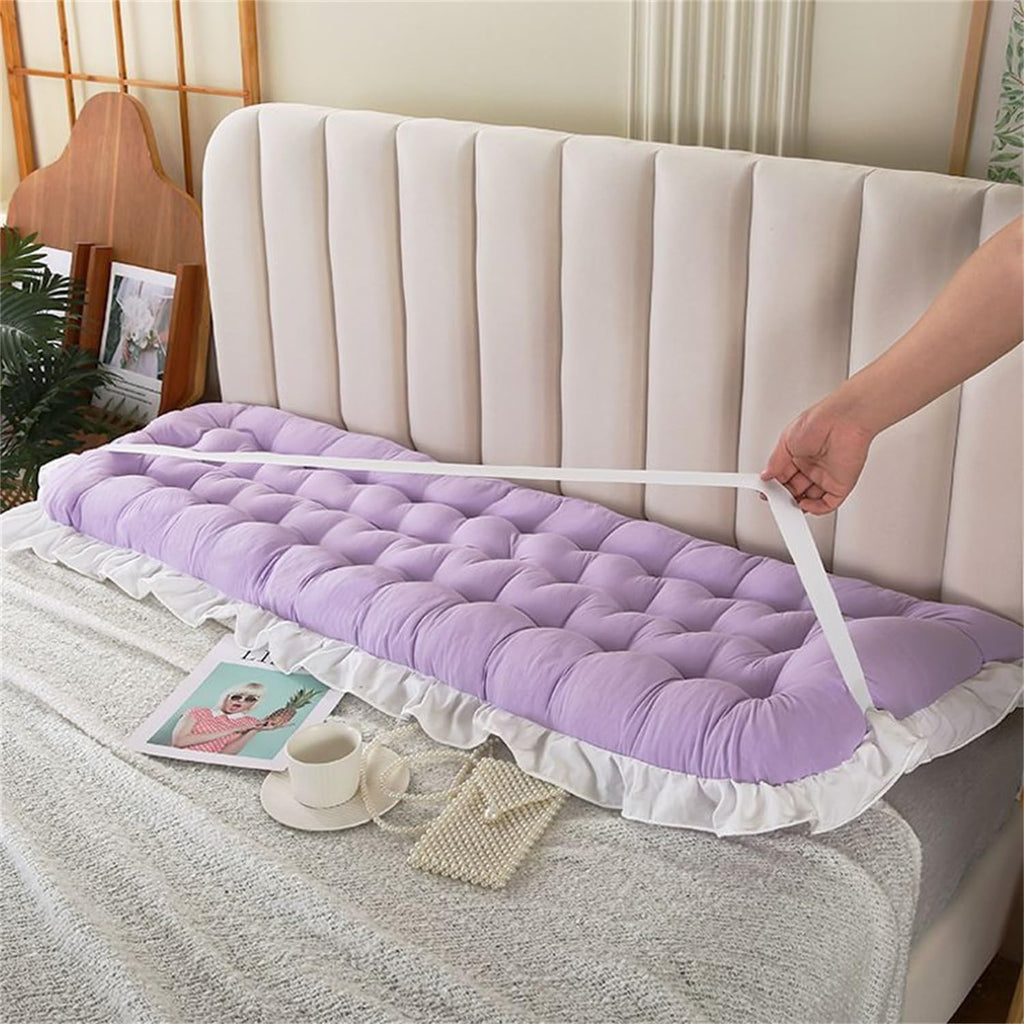 LQdpdd College Dorm Bed Bolster Pillow Long Reading Rectangular Headboard Pillow Backrest Support Cushion for Sitting in Bed Daybed Pillows…