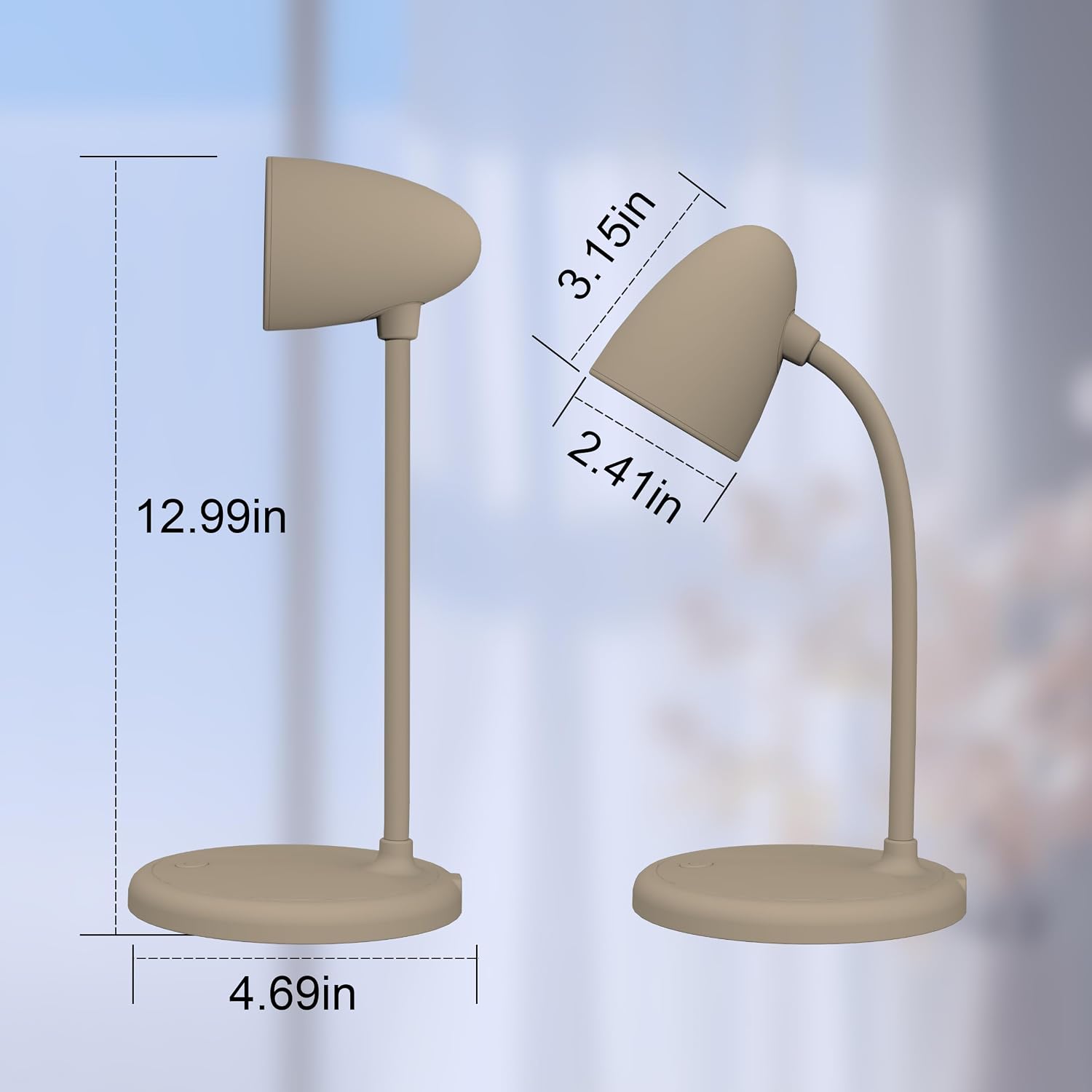 LED Desk Lamp for Home Office,3 Light Colors, Table Lamp, Dimmable Reading Light for Bedside Small Desk Lamp for College Dorm Room, Bedroom…