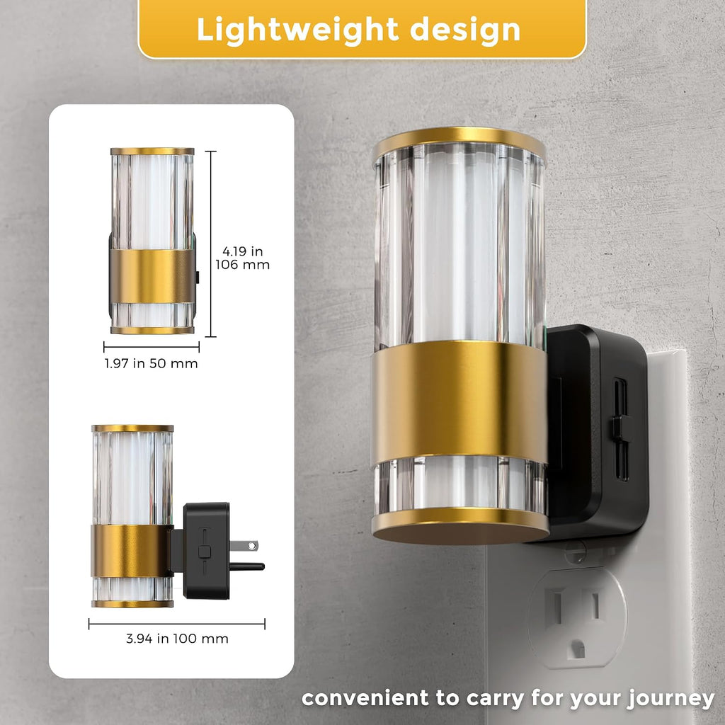 L LOHAS LED Night Light, Automatic Night Lights Plug into Wall, 0-100LM Adjustable Brightness LED Night Light, Dimmable Night Lights Plug…