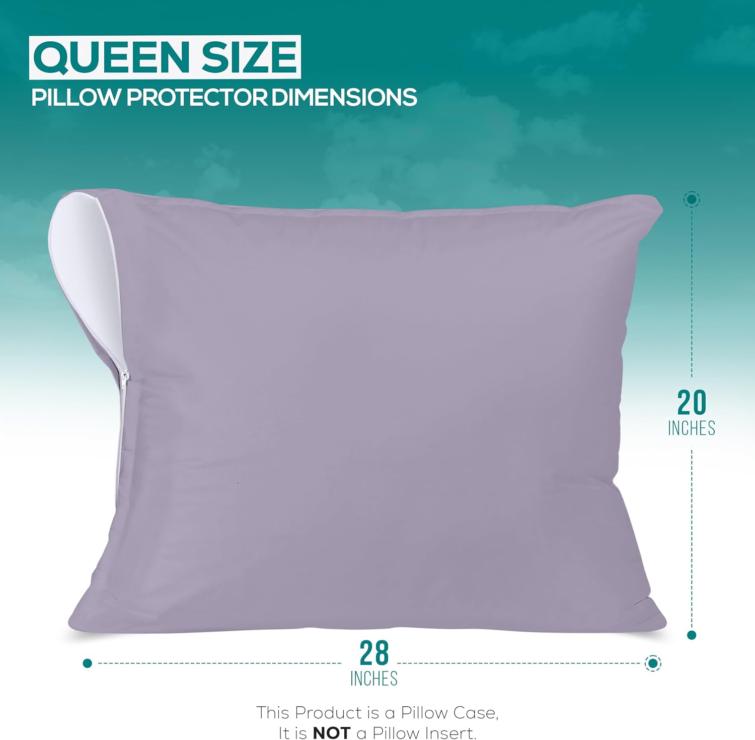 Utopiabedding Utopia Bedding 100% Waterproof Pillow Protectors with Zipper Queen Size (Set of 2), Bed Bug and Dust Mite Proof Zippered Pill…