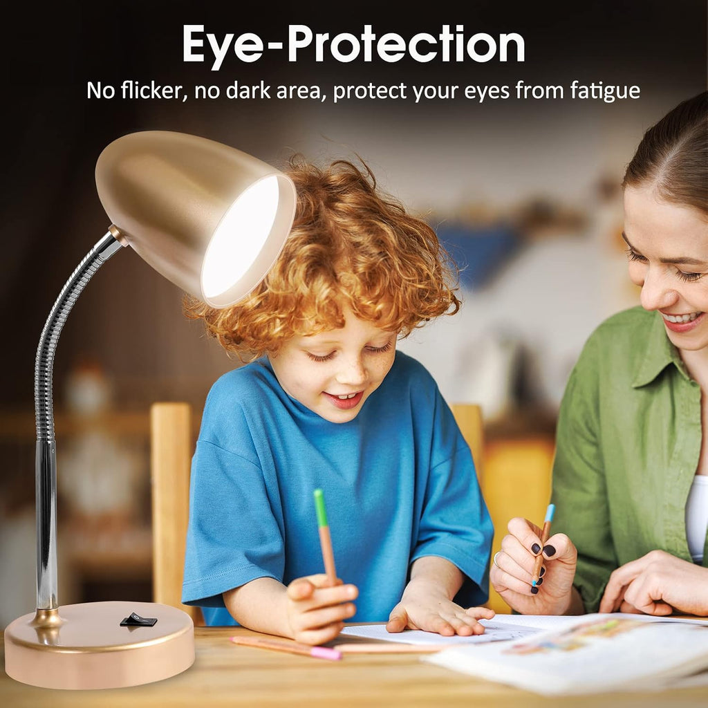 Eenergeticlighting E ENERGETIC LIGHTING LED Desk Lamp, 3.5W 240LM 4000K Cool White Study Lamps for Bedroom and Office, Eye Protection, ETL…