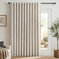 100BlackoutShield 100% Blackout Shield Linen Blackout Curtains for Bedroom 96 Inches Long, Back Tab/Rod Pocket Living Room Drapes, Thermal…