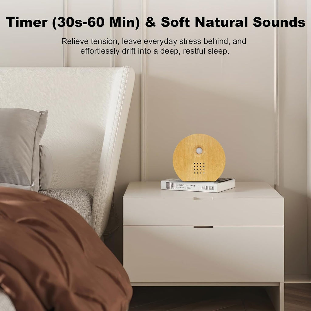 Seektain Singing Bird Box with Motion Sensor, White Noise Nature Sound Machine for Bathroom Privacy & Home, 9 Soothing Bird & Water…