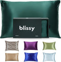 Blissy Silk Pillowcase - 100% Pure Mulberry Silk - 22 Momme 6A High-Grade Fibers - Silk Pillow Cover for Hair & Skin - Regular, Queen &…