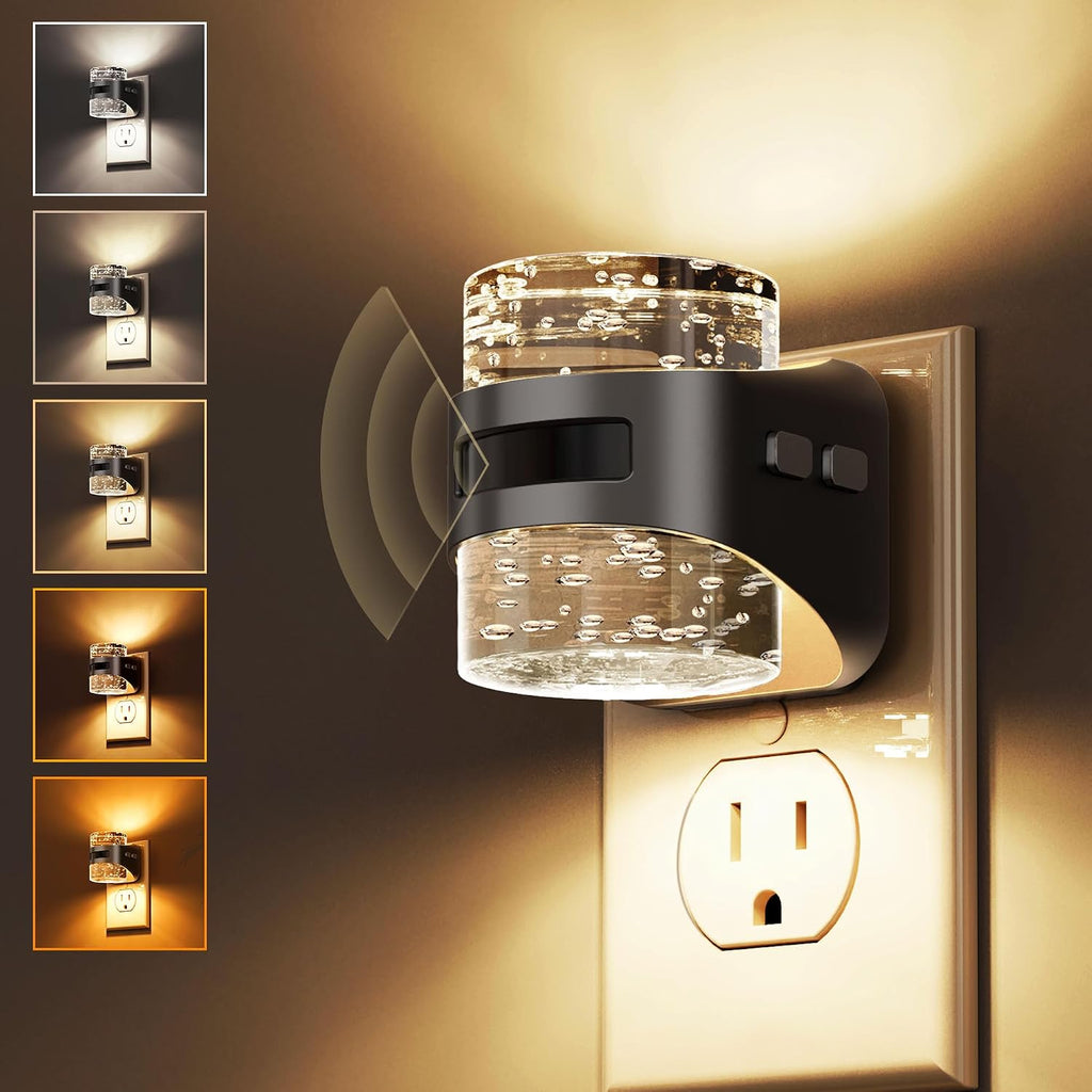 Llohasled L LOHAS LED Motion Sensor Night Light, Bubble Night Lights Plug into Wall,5CCT Color Temperature Change Night-Light, Dimmable Nigh…