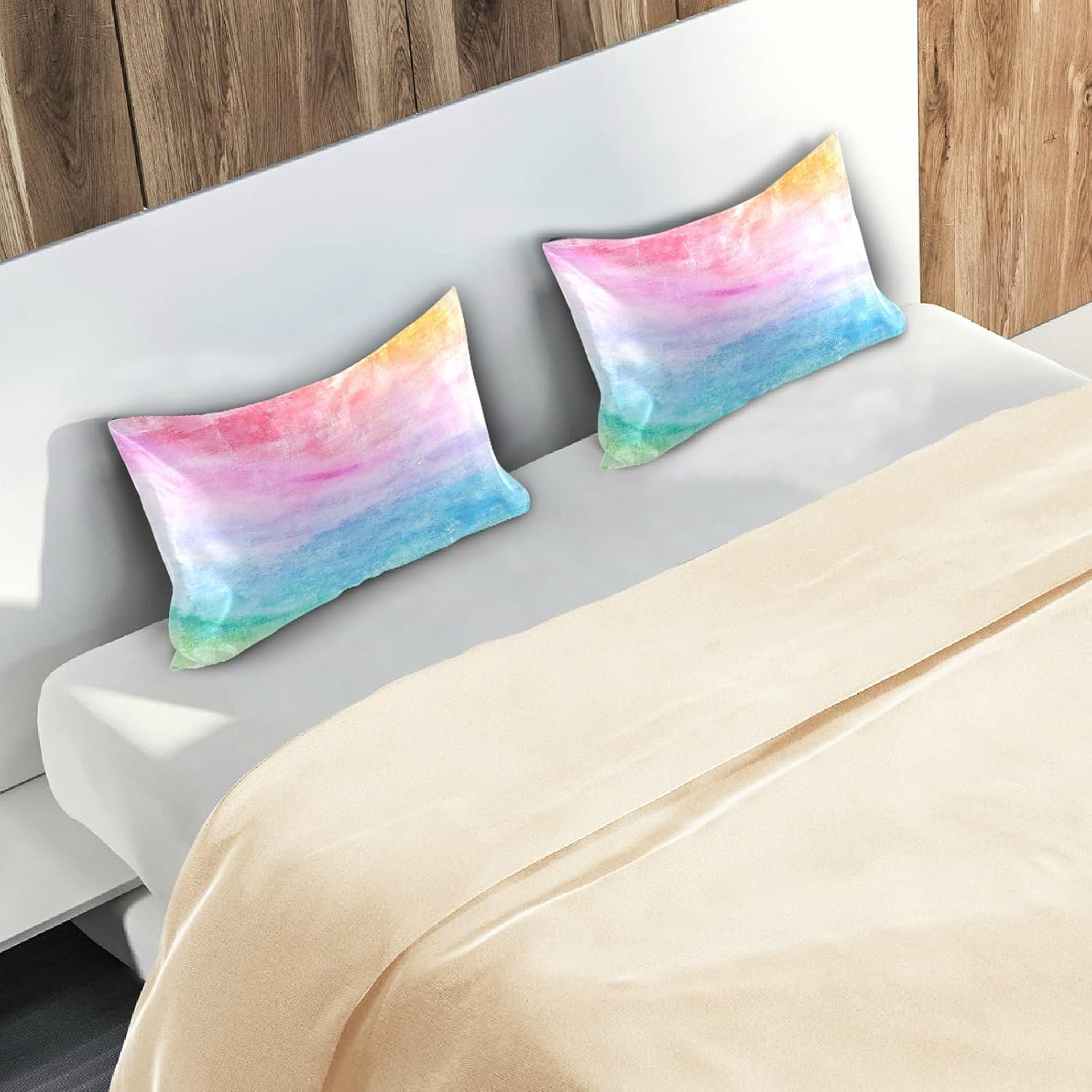 Blueangle Satin Pillowcase for Hair and Skin Silk Pillowcase, Standard Size(20x26 inches) - Satin Pillow Covers with Envelope Closure