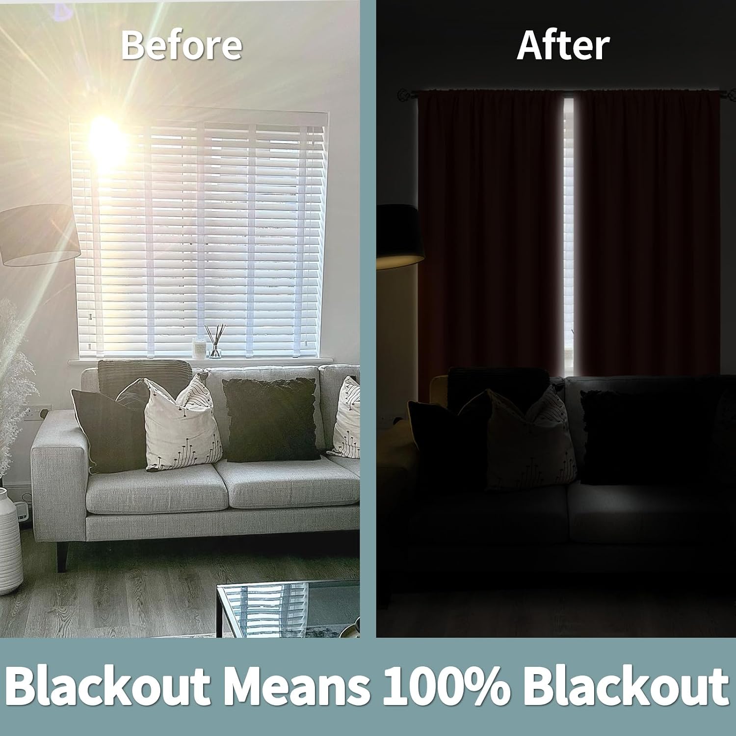 BGment Terracotta 100% Short Blackout Curtains for Cafe, Thermal Insulated Camper Curtains for Windows Full Room Darkening Rod Pocket and…