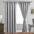Jiuzhen Curtains for Bedroom - Thermal Insulated Blackout Curtains with Tiebacks, Room Darkening Curtains Energy Saving & Noise Reducing, 6…