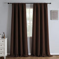 Igemaeve Blackout Curtains 90 Inch Length 2 Panels Set, Black Out Curtains for Bedroom 90 Inch Long, Rod Pocket Energy Saving Room Darkenin…