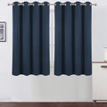 Lemomo Navy Blue Thermal Blackout Curtains/52 x 54 Inch/Set of 2 Panels Room Darkening Curtains for Bedroom 54 Inch Blue