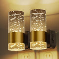 L LOHAS LED Night Lights Plug into Wall, 2 Pack Acrylic Night Light, Dimmable Nightlight with 0-100 LM Adjustable Brightness, 3000K Plug…