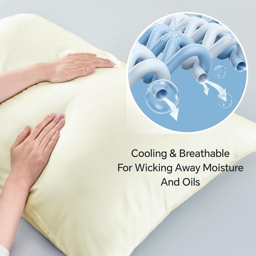 Bedelite Body Pillow Cover, Rayon Made from Bamboo, Cooling Body Pillow Pillowcase for Hot Sleepers and Night Sweats, Breathable & Silky So…