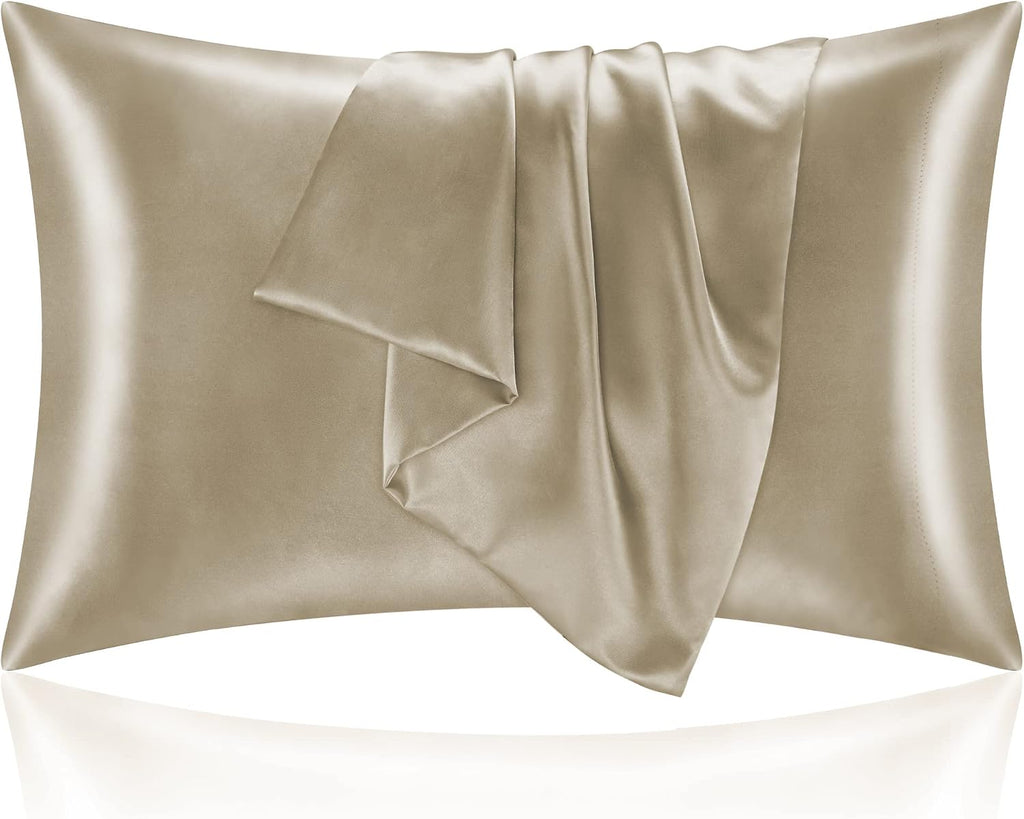 Bedelite Satin Pillowcase for Hair and Skin, Super Soft and Cooling Similar to Silk Pillow Cases 2 Pack with Envelope Closure, Gift for Wom…