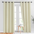 Nicetown Light Block Window Curtains 84" Length - Home Fashion Thermal Insulated Solid Grommet Room Darkening Window Treatments for Hall Ro…