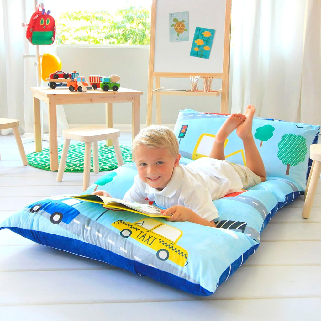 Butterfly Craze Floor Pillow Case - Versatile Lounge Seat & Floor Bed - Custom Support for Sleeping Pad & Guest Bed - Machine Washable…