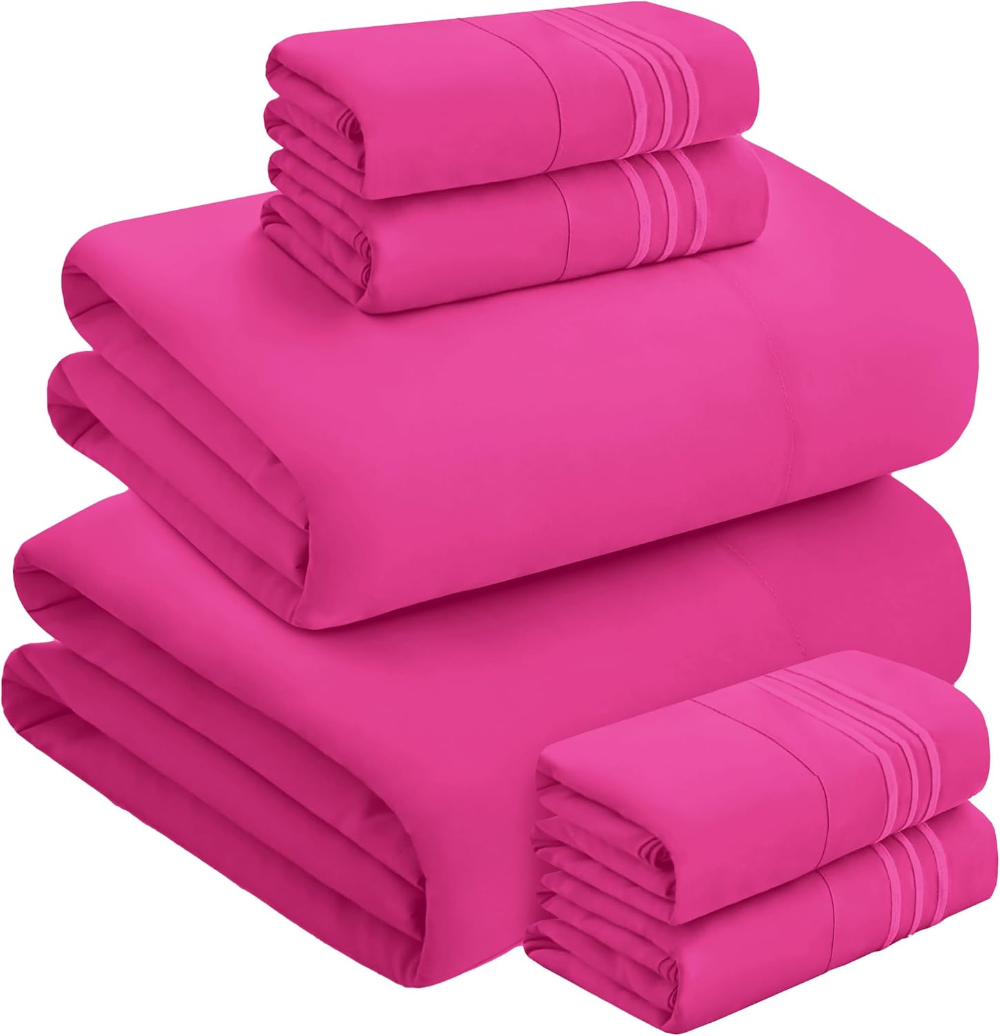 MocassiLuxuryBedding Mocassi Luxury 6-Piece Sheet Set, Ultra Soft 1800 Hotel Quality Microfiber Sheet Set, Fits Mattresses Up to 18 to 24 I…