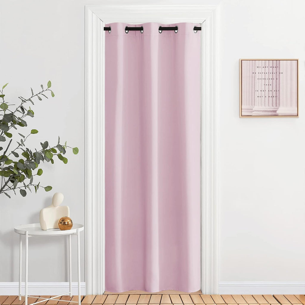 NICETOWN Room Darkening Curtain for Kids Bedroom Nursery Essential Thermal Insulated Solid Grommet Top Drape Panel (Lavender Pink=Baby…