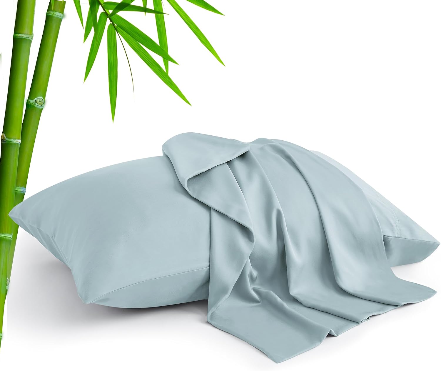Bedelite King Size Pillow Cases Set of 2, Rayon Derived from Bamboo, Cooling Pillow Cases for Hot Sleepers & Night Sweats, Breathable and S…
