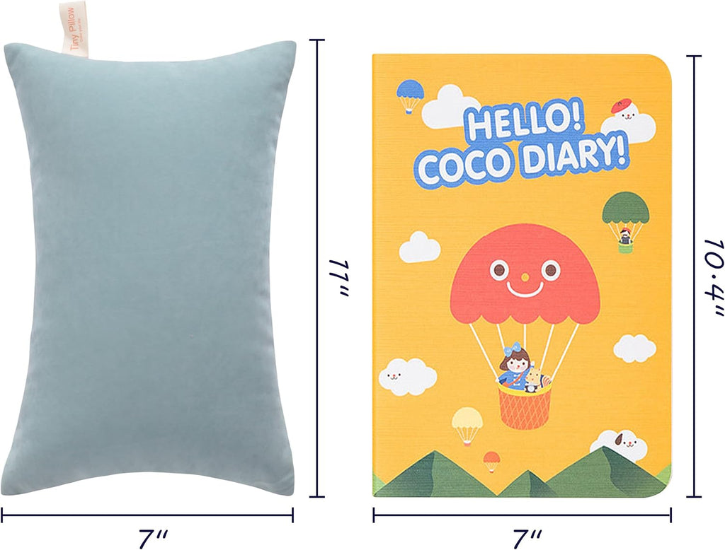 Flxxie Tiny Pillows, Down Alternative Microfiber 11x7 Inches Mini Pillow for Travel, Pets, Soft Machine Washable Small Pillows for Neck, Lu…