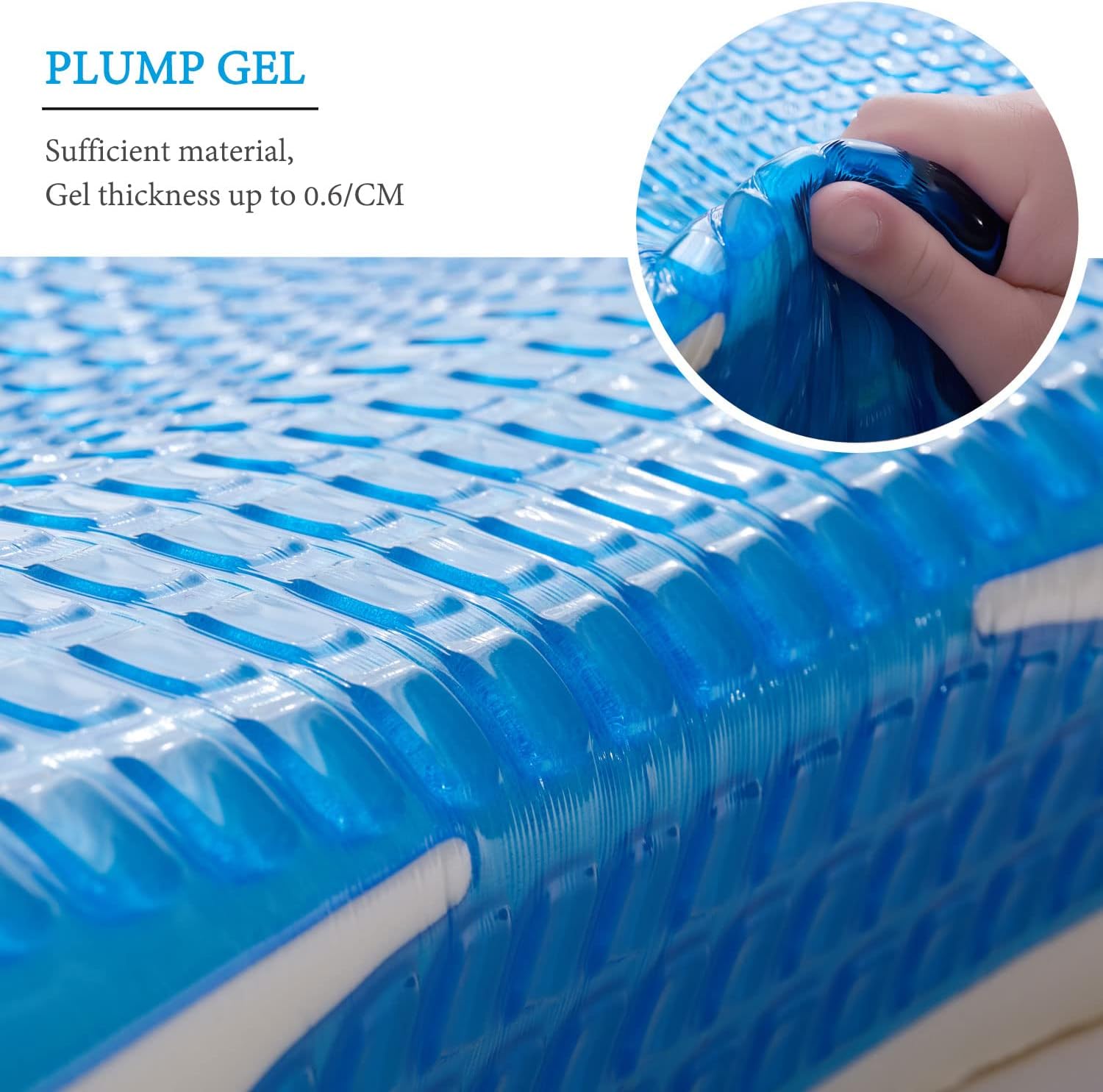 Eucior Cooling Gel Pillow, Memory Foam Cooling Gel Pillow, Cooling Orthopedic Memory Foam Pillow for Side Back Stomach Sleeper, A Relaxed Slee…