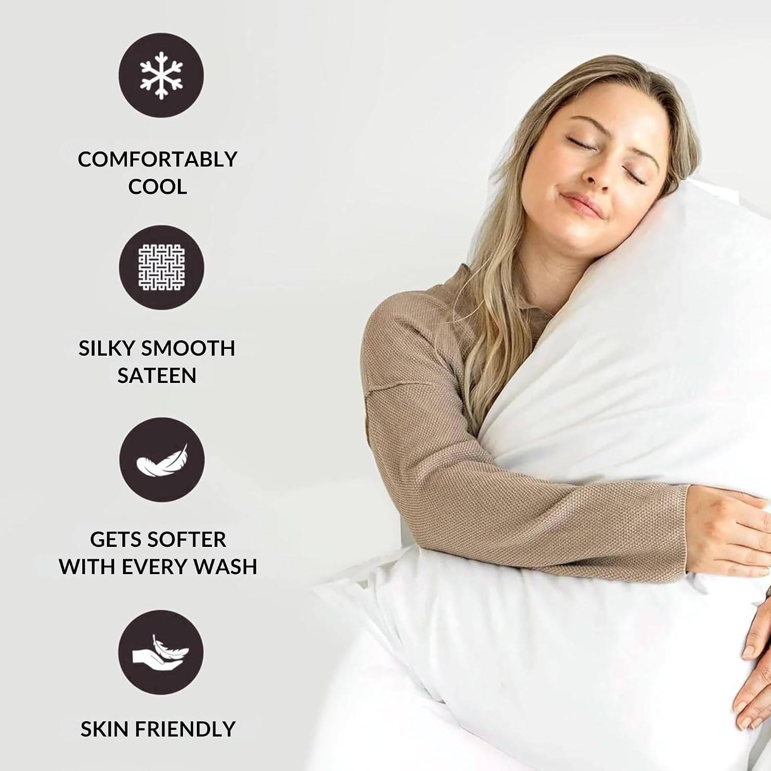 100% GOTS Certified Organic Cotton Sheets Full Size - Luxurious 415 Thread Count, Oeko-Tex Certified, Silky Sateen Weave with Hemstitch…