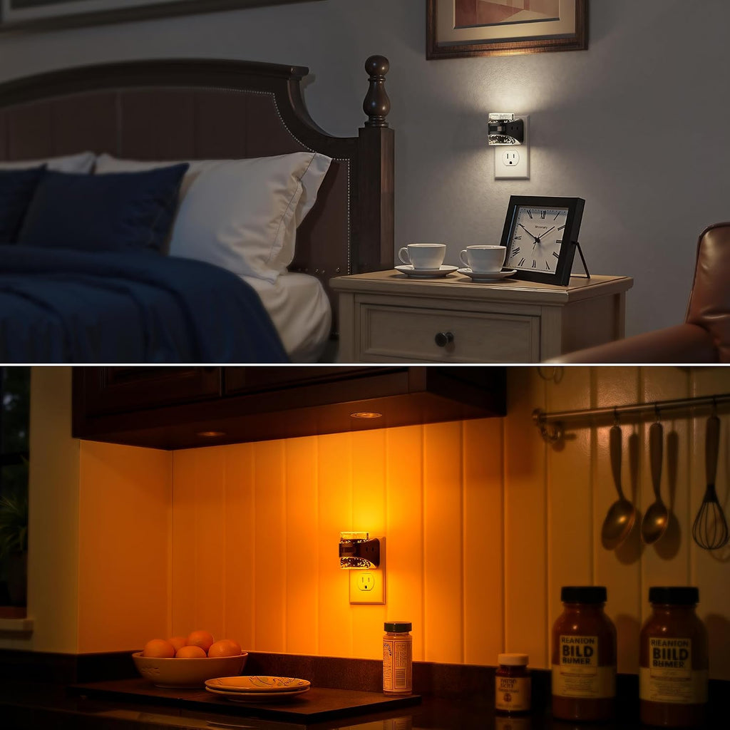 Briignite Motion Sensor Night Light Modern Bubble Night Lights Plug into Wall 5CCT Dimmable Nightlights, Dusk to Dawn Sensor Nightlight…