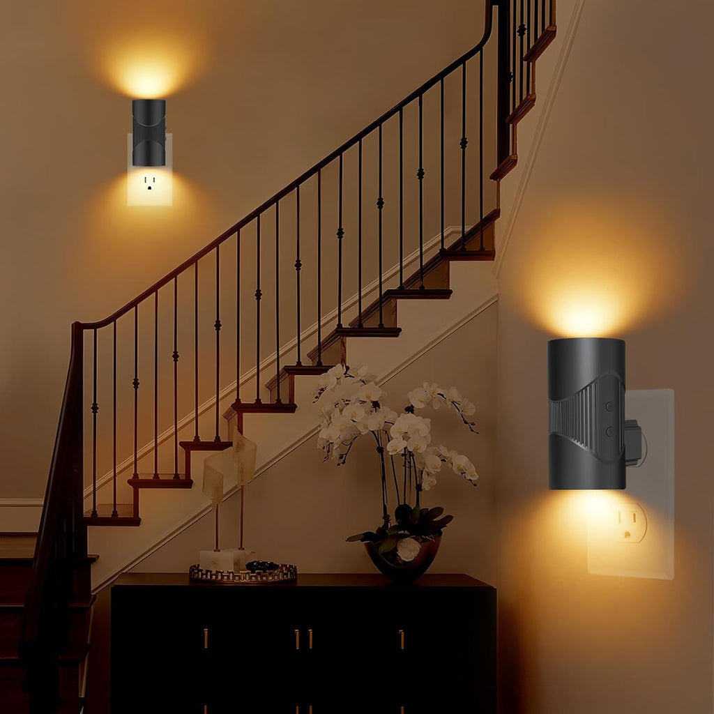 easuntec Night Lights Plug into Wall, Plug in Night Light, Night Light, Dusk to Dawn Light Sensor, 3 Light Modes, Dimmable Night Lights for…