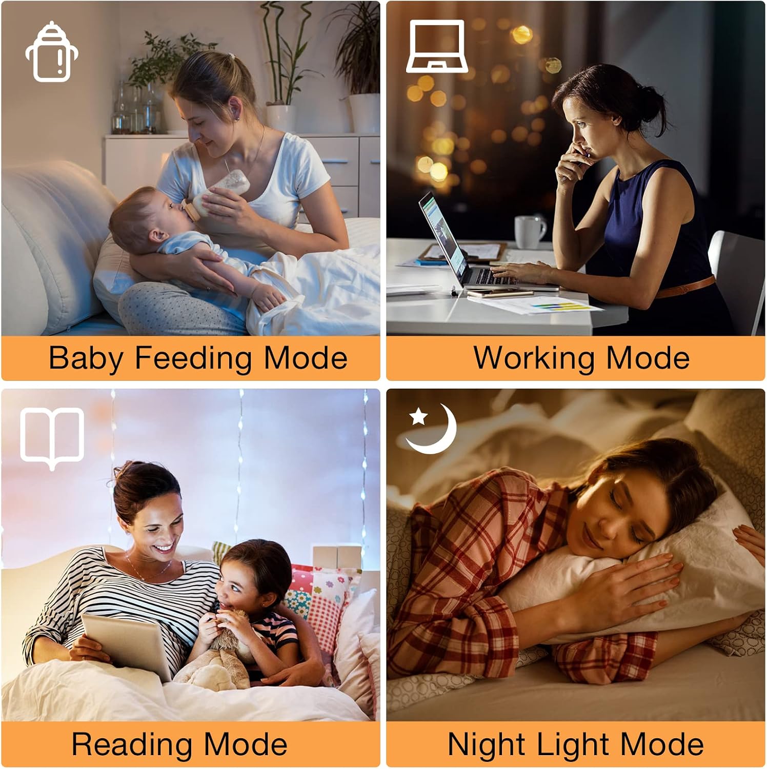 Ambimall 64'' Floor Lamps for Living Room with Remote Control and Stepless Dimmable Colors Temperature & Brightness, 9W Bulb…