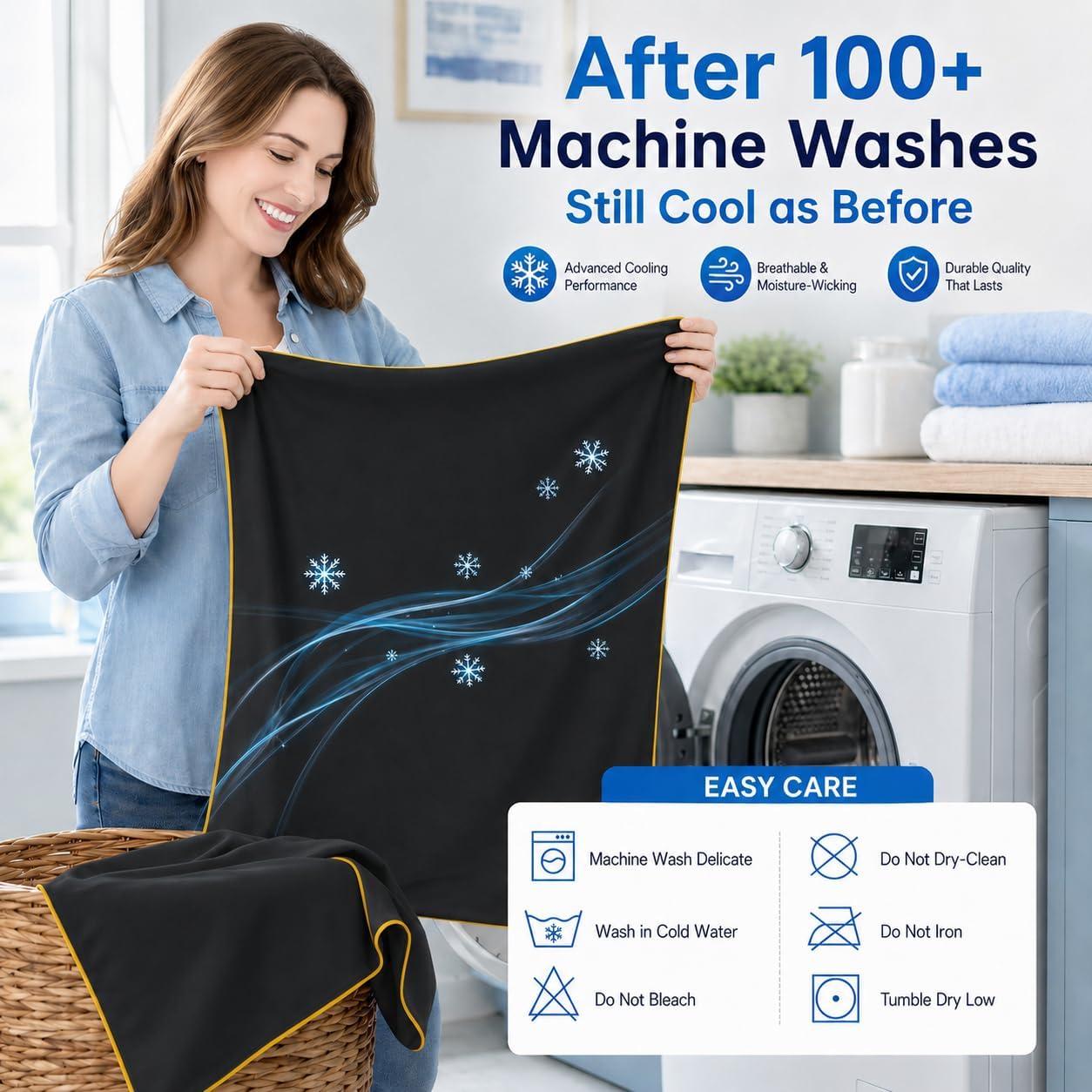 Cieltown Cooling Pillow Cases for Hot-Sleepers: Q-Max ≥0.4 Nylon Spandex Cool-to-Touch for Night Sweats - Waffle Weave for Dry & Com…