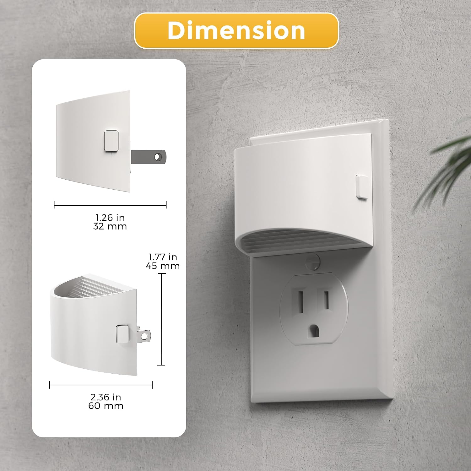 L LOHAS LED Night Lights Plug into Wall with 3CCT Adjustable (1600K/3000K/5000K), 1W Nightlight Plug in wall, Built in Dusk to Dawn…