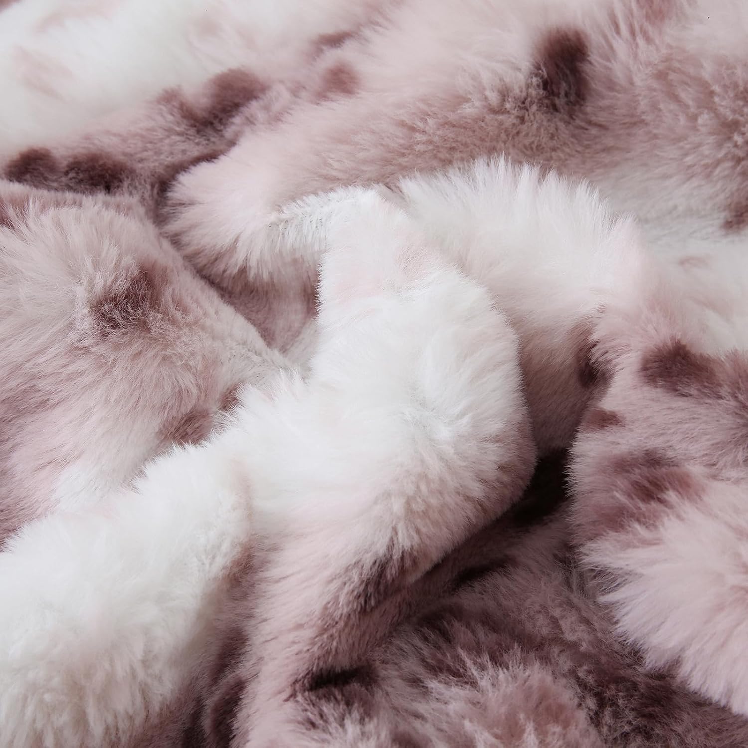 Chumerry Fuzzy Faux Fur Pillow Case Plush Shaggy Pillow Cover Plaid Check Texture Extra Soft Fluffy Faux Rabbit Fur Fabric Decorative Pillo…