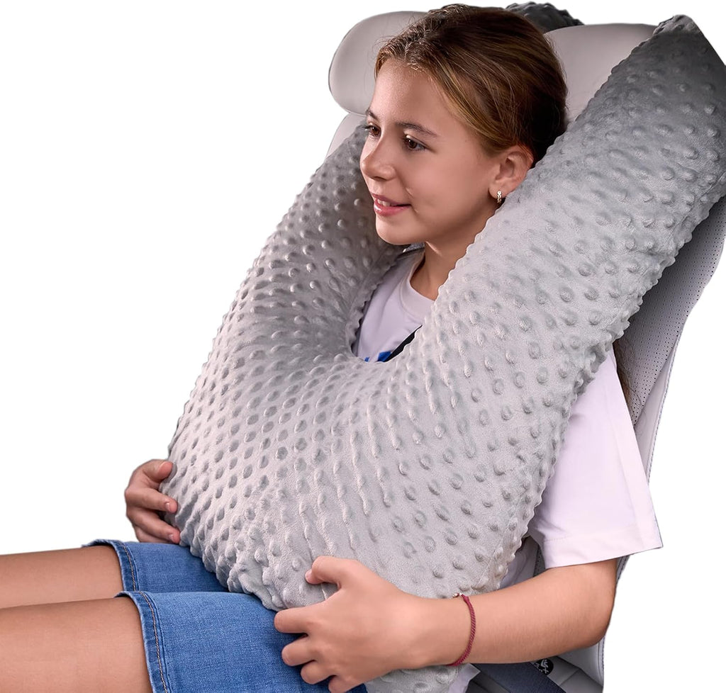 Travel Pillow for Kids Adult in Car - Pillow for Car Sleeping Ultra Large U Shaped with Removable Soft Cover Support Fix Neck and Body…