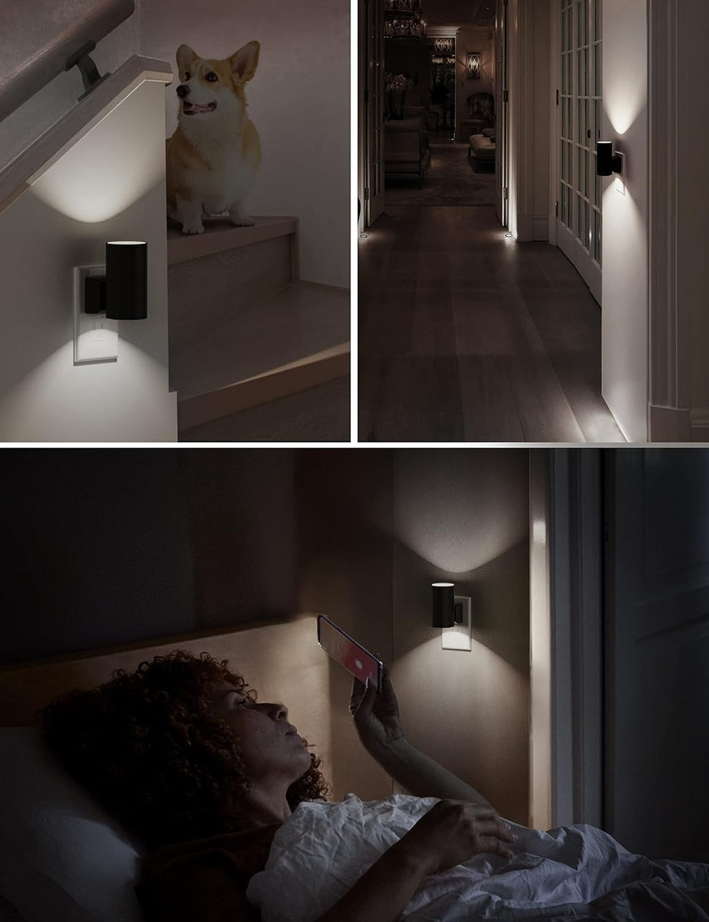 L LOHAS LED Bright Night Light, Night Lights Plug into Wall, 5000K Daylight White, Dimmable Nightlight Plug in with Light Sensor…