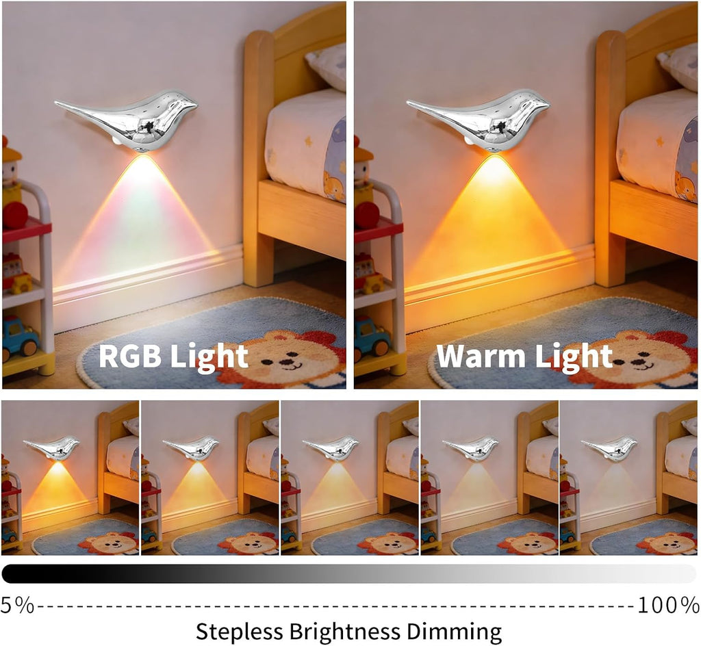 Motion Sensor Night Light: 1200mAh Rechargeable Night Light Set of 2 Magnetic Stair Lights Indoor Wireless Small Night Light for Kids…